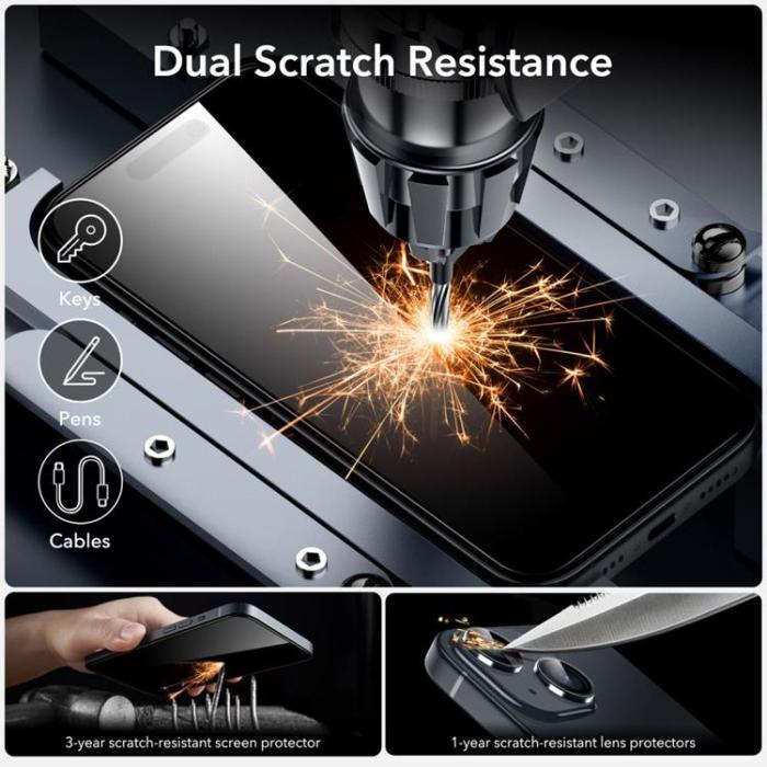 ESR - ESR iPhone 15 Plus Härdat Glas Skärmskydd Armorite