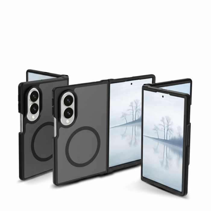 SupCase - Tech-Protect Mobilskal Magsafe För Galaxy Z Fold 8 Flexair Hybrid - Clear