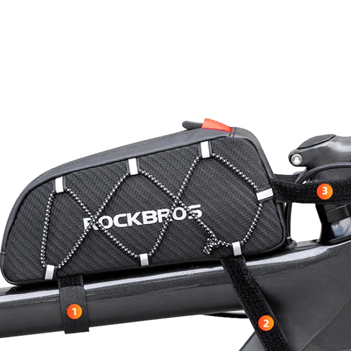 Rockbros - Rockbros Cykelramsväska med Fläta 1 L - Svart