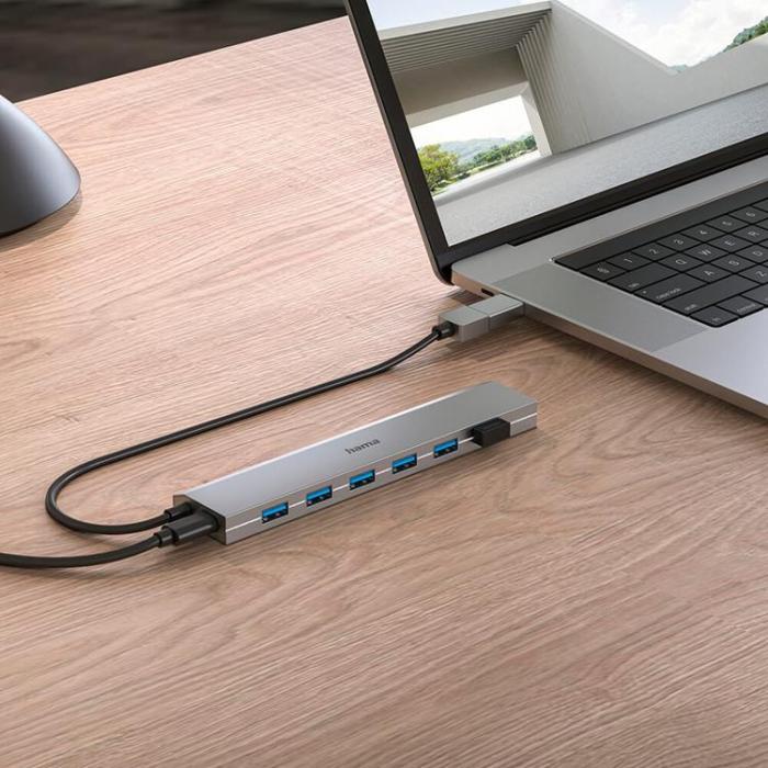 Ugreen - Hama USB HUB 7-Port - Grå
