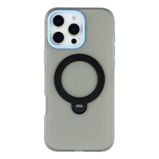 KIGC - KIGC iPhone 16 Pro Max Mobilskal Rotating Kickstand - Svart