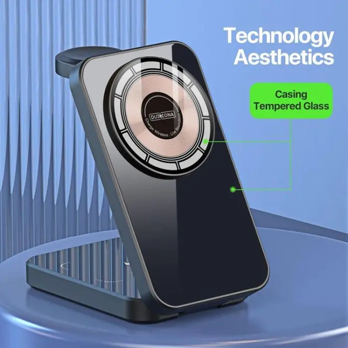 DUZZONA - Duzzona 3-in-1 Trådlös Laddare Magsafe iPhone, Apple Watch, AirPods 15W