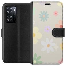 Gustaf - Pl&aring;nboksfodral till OnePlus Nord N20 SE med fejdande blommor