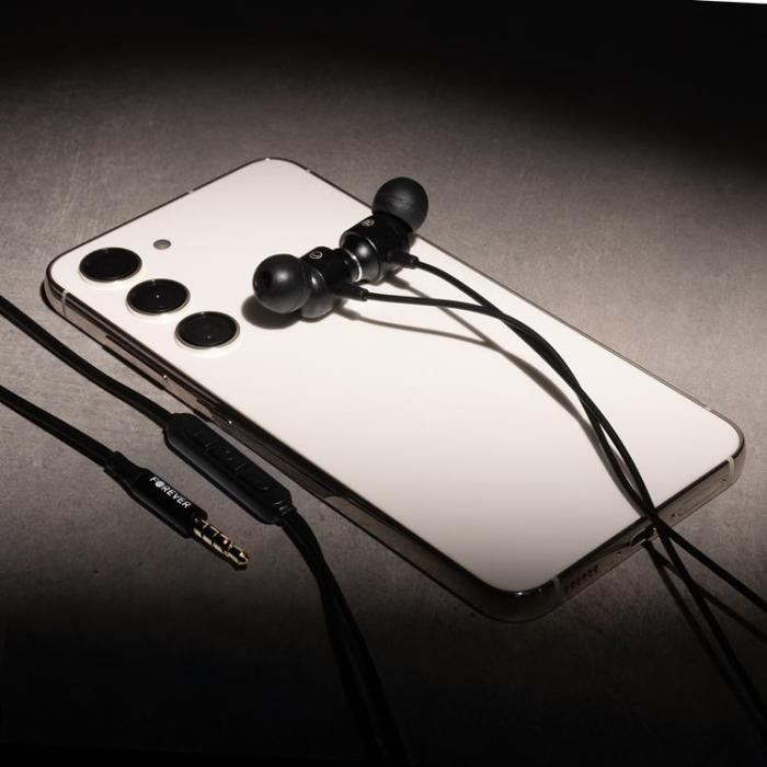 Forever - Forever In-Ear Hörlurar Trådbundna Jack 3.5mm EP-01 - Svart