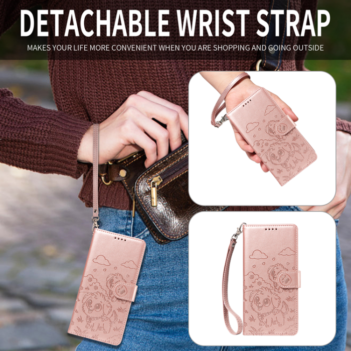 A-One Brand - OnePlus 15 Plånboksfodral RFID Blocking Imprinted Dog Pattern