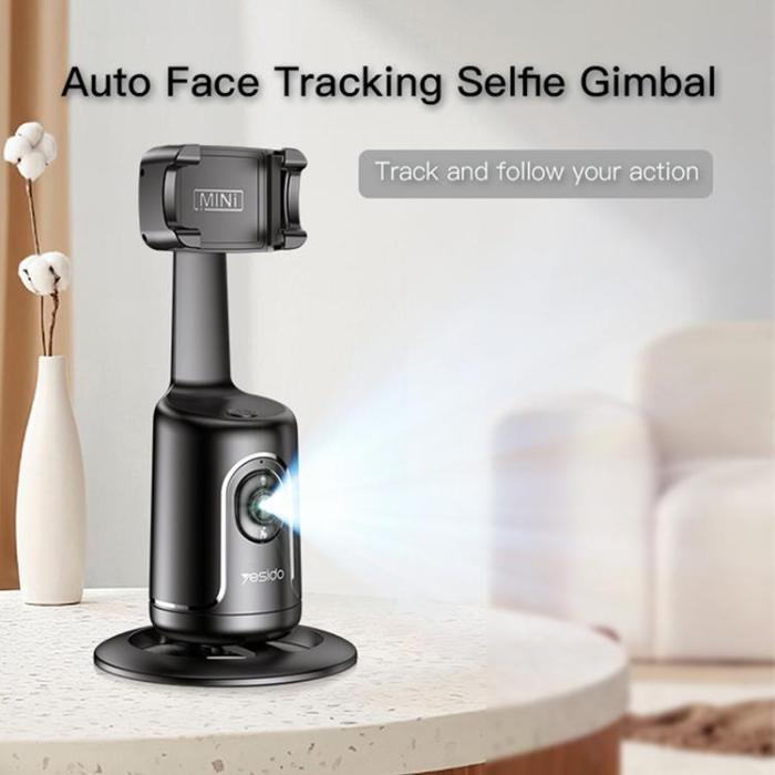 Yesido - YESIDO Gimbal med Ansiktsspårning och Mobilklämma SF15