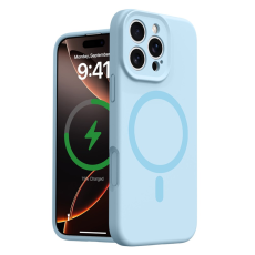 A-One Brand - iPhone 16 Pro Mobilskal MagSafe Precise Cutouts - Babyblå