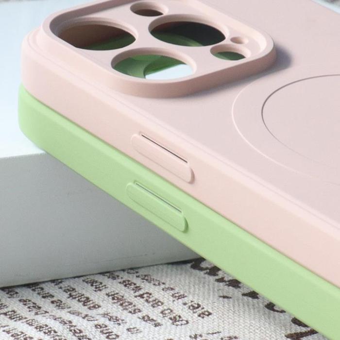 OEM - iPhone 14 Pro Max Mobilskal MagSafe Silikon - Rosa