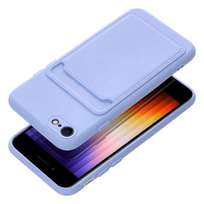Forcell - iPhone 7/8/SE (2020/2022) Skal Forcell Korthållare Violett