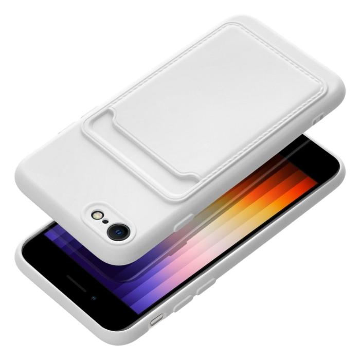 Forcell - iPhone 7/8/SE (2020/2022) Skal Forcell Korthållare Vit