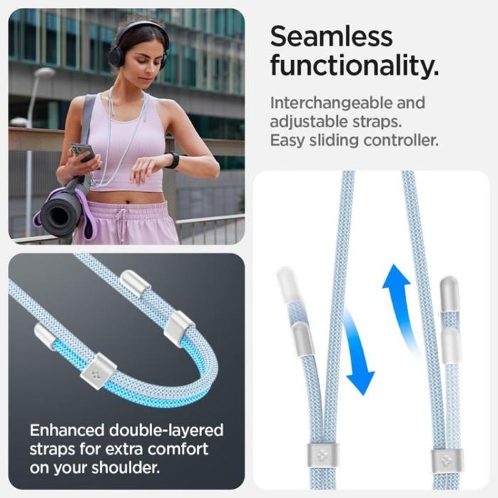 Spigen - Spigen Universal Mobilrem Crossbody Med Wrist - Blå
