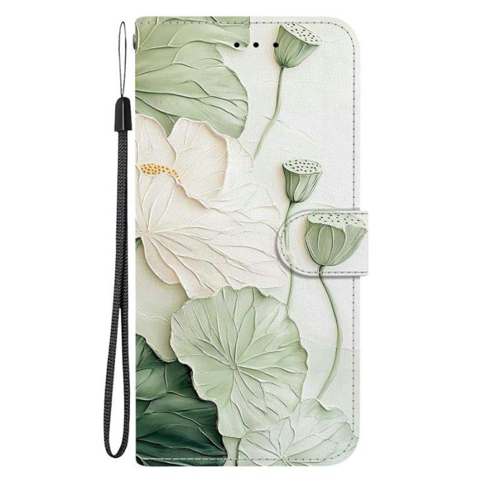 OEM - Samsung Galaxy S26 / S26 Pro Plånboksfodral Mönstertryckt Konstläder Ställ Lotus