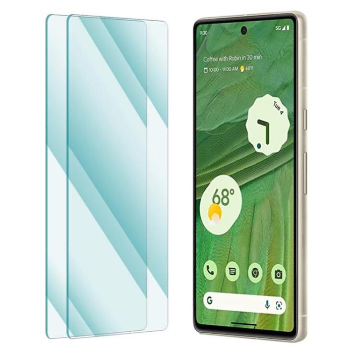 A-One Brand - [2-PACK] Google Pixel 7 Härdat Glas Skärmskydd 2.5D Arc Edge 9H - Clear
