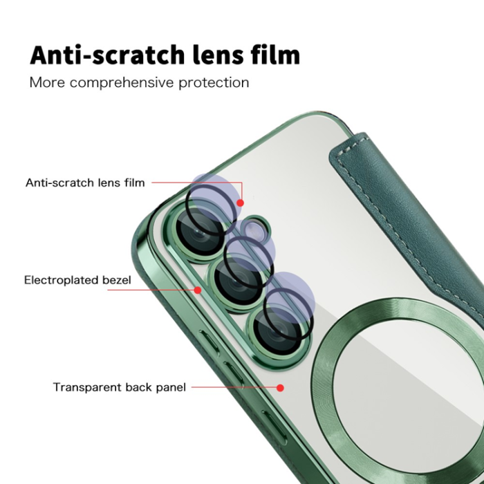 A-One Brand - Galaxy S25 Plus Plånboksfodral MagSafe RFID Blocking 