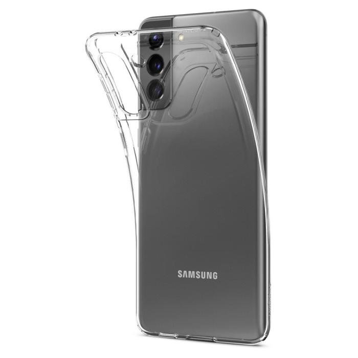 Spigen - SPIGEN Liquid Crystal Skal Galaxy S21 PLUS Crystal Clear