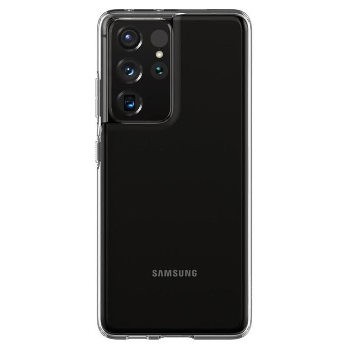 Spigen - SPIGEN Liquid Crystal Skal Galaxy S21 Ultra Crystal Clear