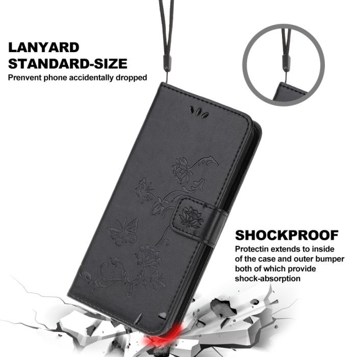 OEM - Butterfly Plånboksfodral till Huawei P40 Pro - Svart