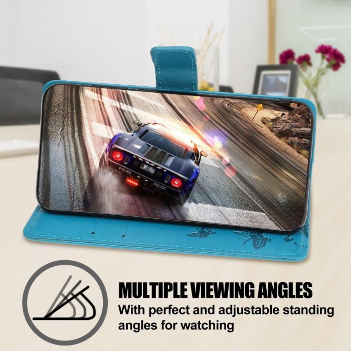 OEM - Butterfly Plånboksfodral till Huawei P40 Pro - Blå