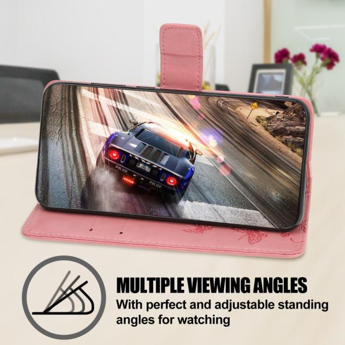 OEM - Butterfly Plånboksfodral till Huawei P40 - Rosa