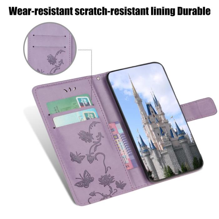 OEM - Butterfly Plånboksfodral till Huawei P40 Pro - Lila