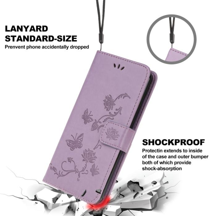 OEM - Butterfly Plånboksfodral till Huawei P40 Pro - Lila
