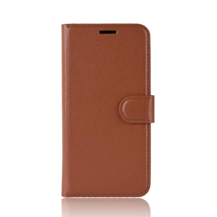 OEM - Litchi Plånboksfodral till Huawei P40 - Brun