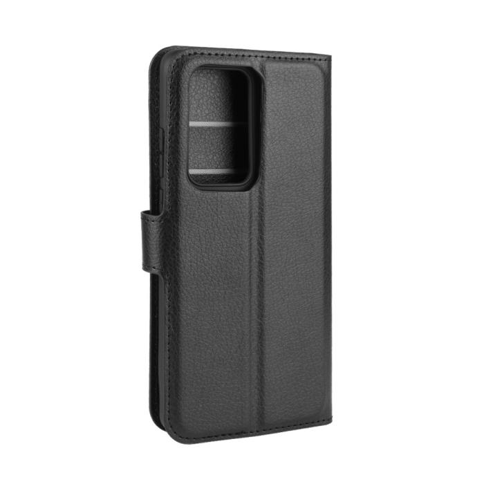 OEM - Litchi Plånboksfodral till Huawei P40 Pro - Svart