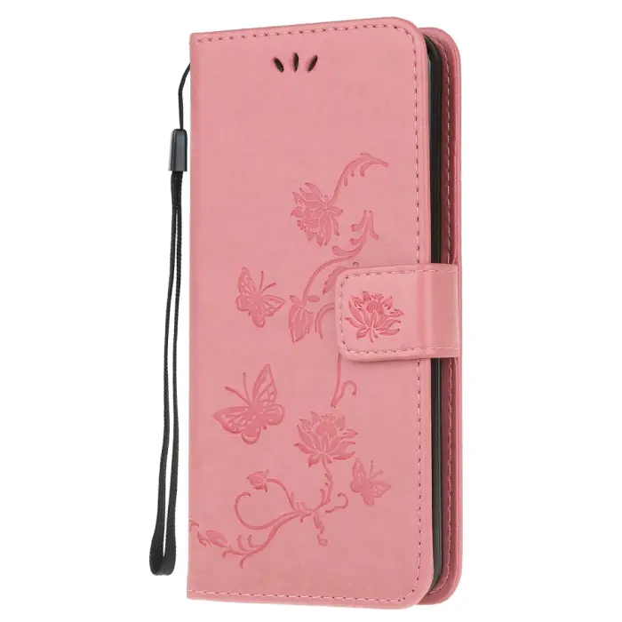 OEM - Butterfly Plånboksfodral till Huawei P40 - Rosa