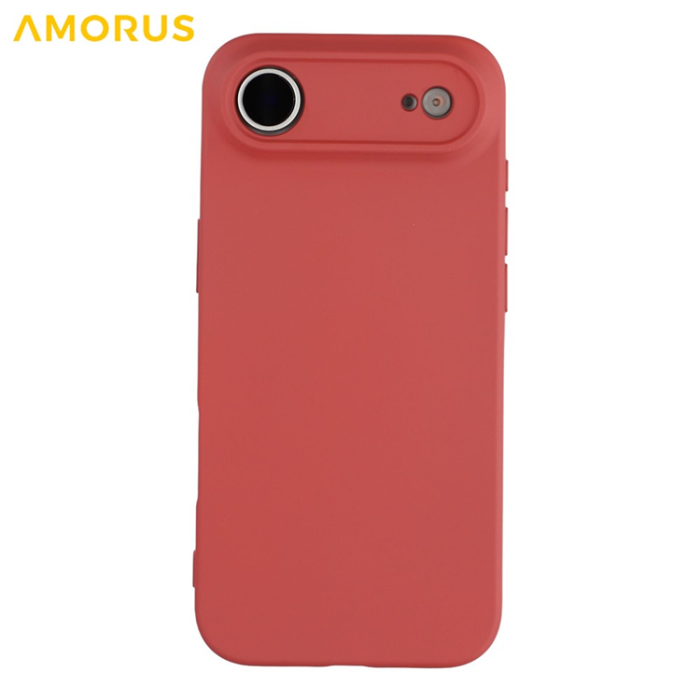 Amorus - AMORUS iPhone Air Mobilskal Precise Cutouts TPU Fiber - Röd