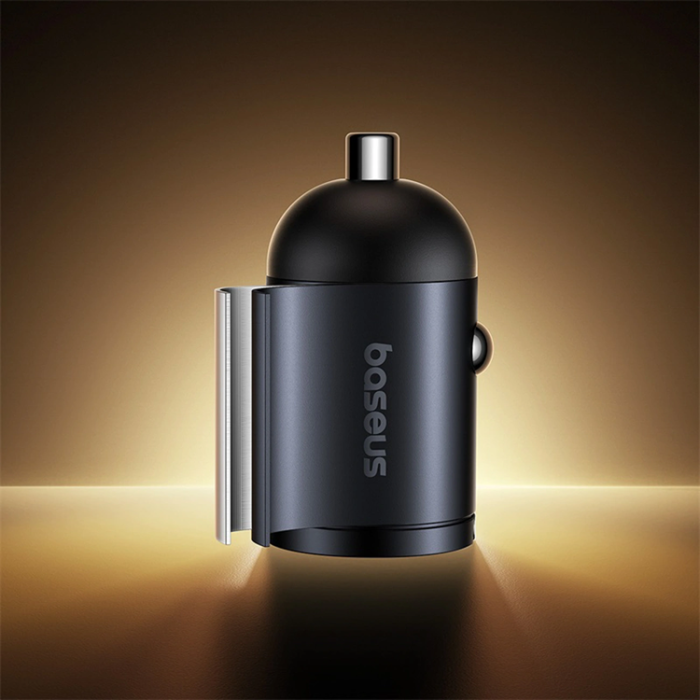 BASEUS - Baseus Billaddare 2x USB-C 30W Tiny Star - Svart