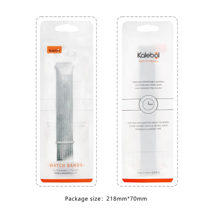KALEBOL - Kalebol Galaxy Watch 6/6 Classic Armband Nylon Loop - Blå