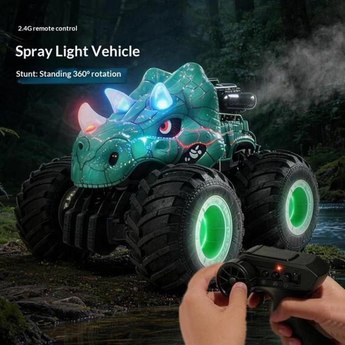 OEM - 2.4GHz Fjärrstyrd Bull Stuntbil Terrängfordon med Vattendimma YL-134 - Blå