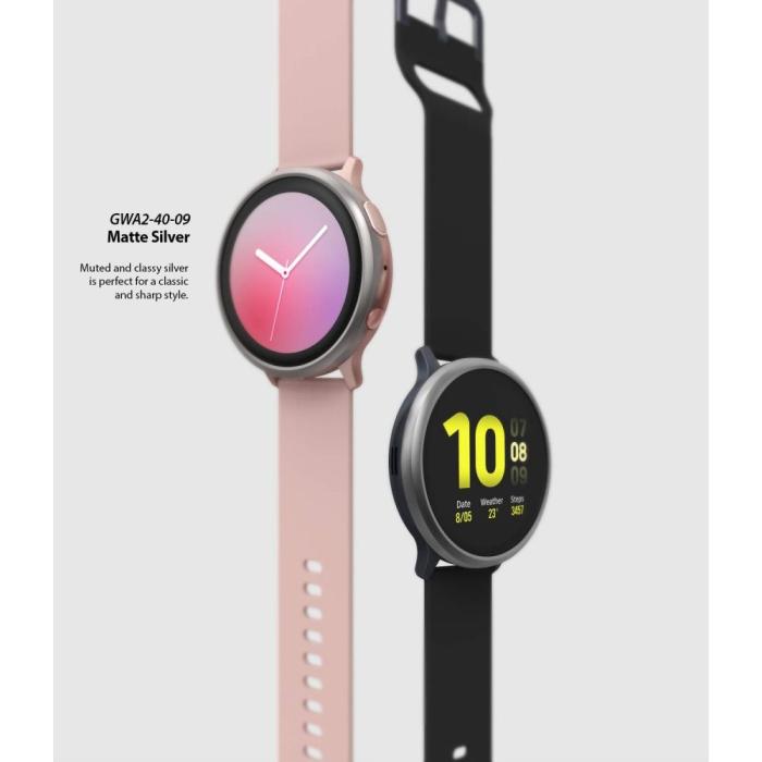 UTGATT5 - RINGKE Infattningsring Styling Galaxy Watch Aktiv 2 (44Mm) Glänsande Svart
