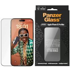 PanzerGlass - PanzerGlass iPhone 15 Pro Max Sk&auml;rmskydd Ultra-Wide-Fit H&auml;rdat Glas