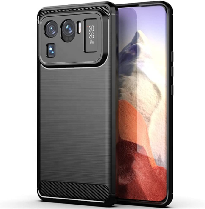 OEM - Xiaomi Mi 11 Ultra Skal Carbon TPU - Svart
