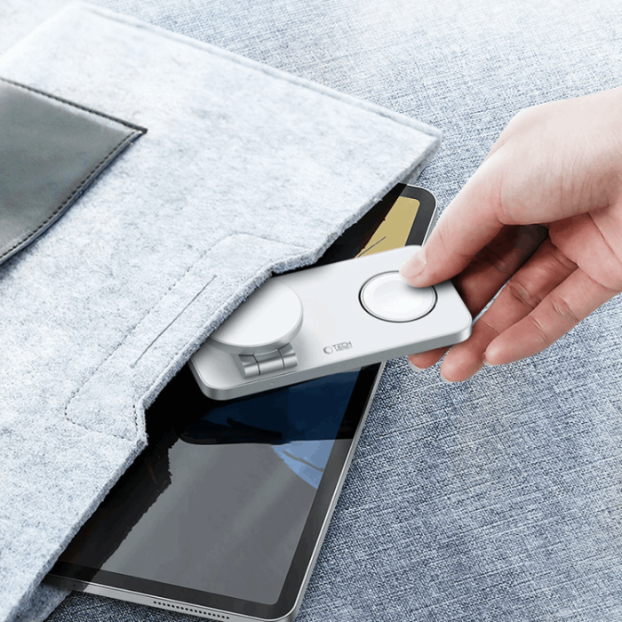Tech-Protect - 3-in-1 Magsafe Trådlös Laddare iPhone, Apple Watch, AirPods Qi 15W