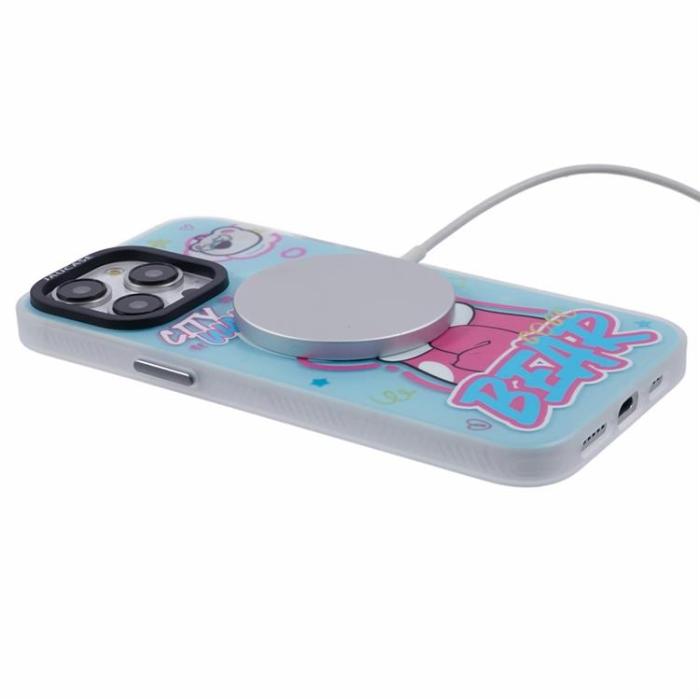 JAUCASE - JAUCASE iPhone 15 Pro Max Mobilskal MagSafe - City Walk Bear