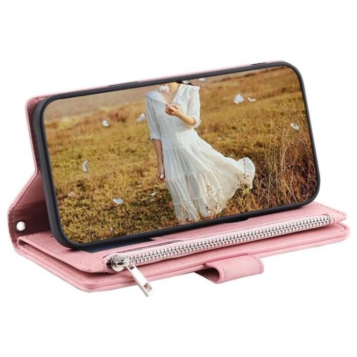 A-One Brand - iPhone 7/8/SE (2022/2020) Plånboksfodral Rhombus Grid - Rosa