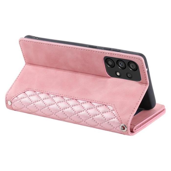 A-One Brand - Galaxy A33 5G Plånboksfodral Rhombus Grid - Rosa