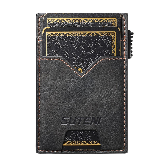 SUTENI - SUTENI Korthållare Automatiskt Pop-Up Double-Sided Waxy Texture