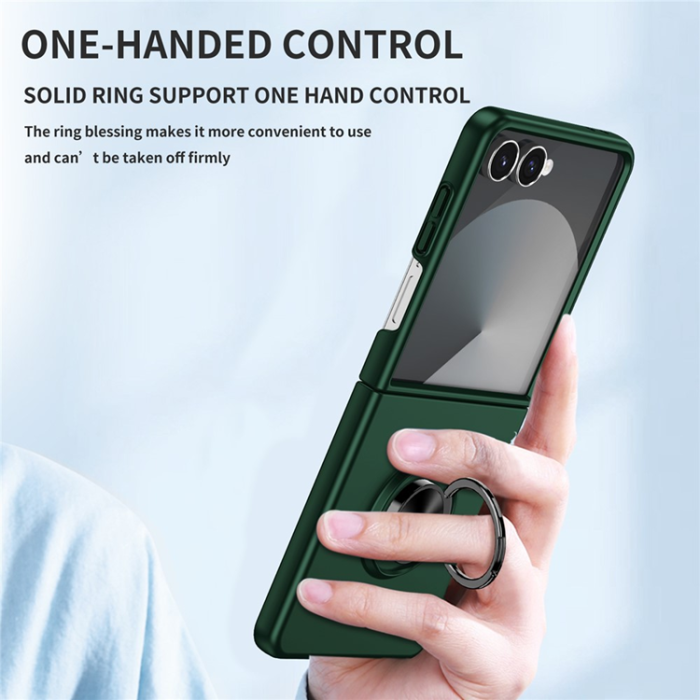 A-One Brand - Galaxy Z Flip 7 5G Mobilskal Rotatable Ring Kickstand