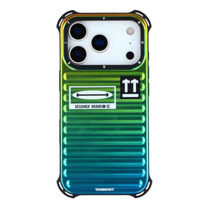 YOUNGKIT - YOUNGKIT iPhone 17 Pro Mobilskal Suitcase Style - Flerfärgad