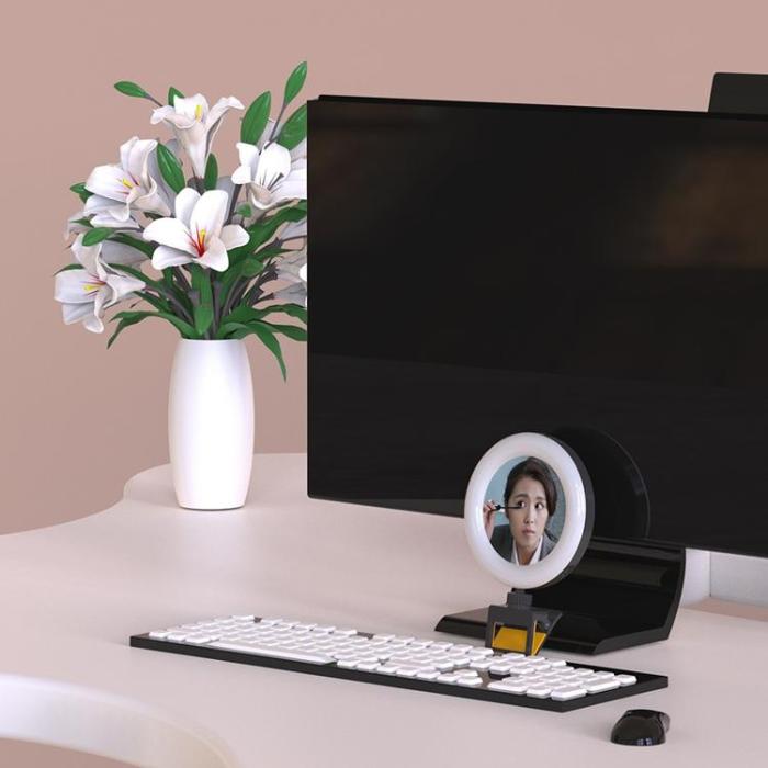 OEM - Laptop Mobil Clip-on Fyllningslampa 600mAh Sminkspegel SP-SJBGD