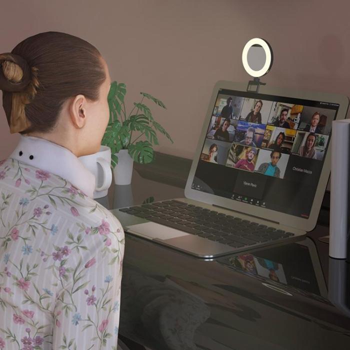 OEM - Laptop Mobil Clip-on Fyllningslampa 600mAh Sminkspegel SP-SJBGD