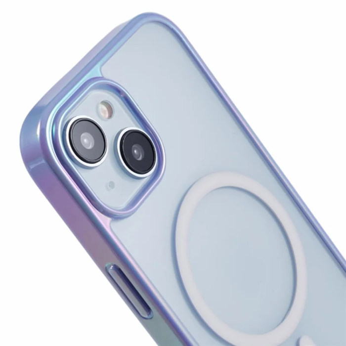 KIGC - KIGC iPhone 15 Mobilskal Magsafe Dazzling Color - Lila