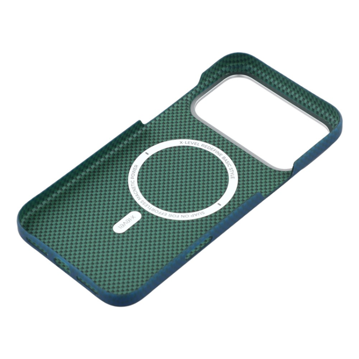X-Level - X-LEVEL iPhone 17 Pro Mobilskal MagSafe Carbon Nanofiber - Blå