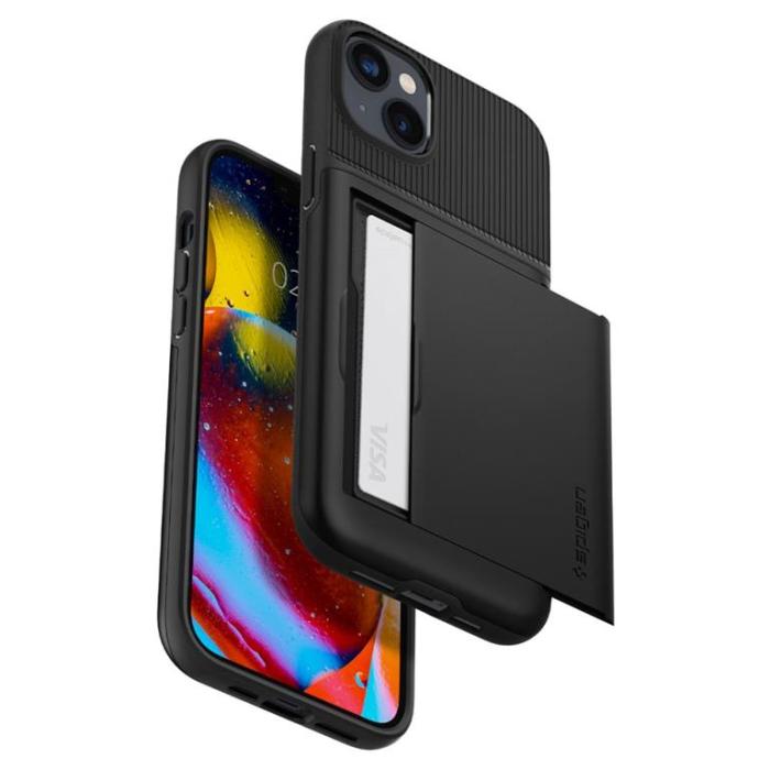 Spigen - Spigen iPhone 14 Plus Skal Slim Armor CS - Svart