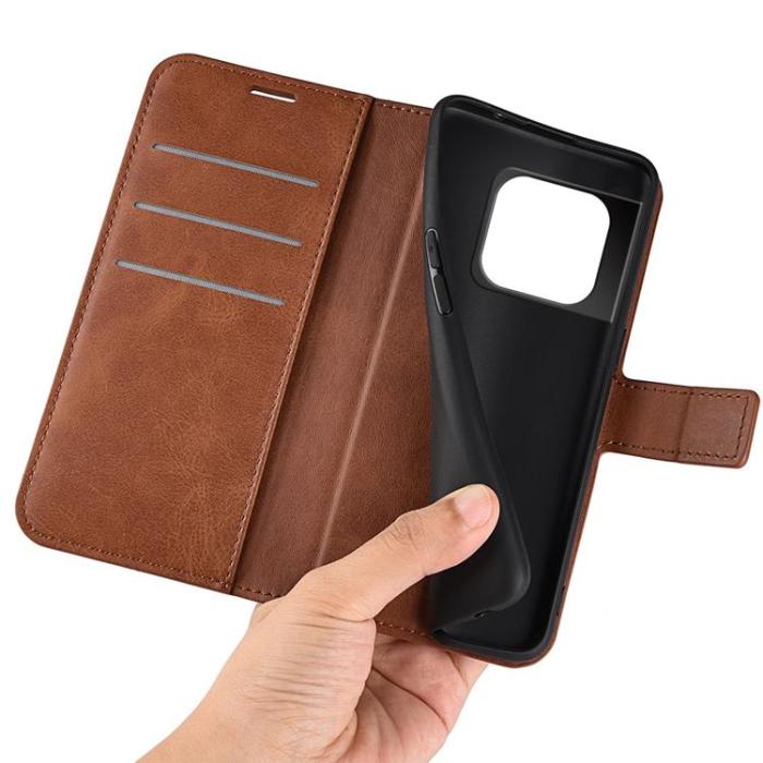 A-One Brand - OnePlus 10 Pro 5G Plånboksfodral Magnetic Folio - Brun