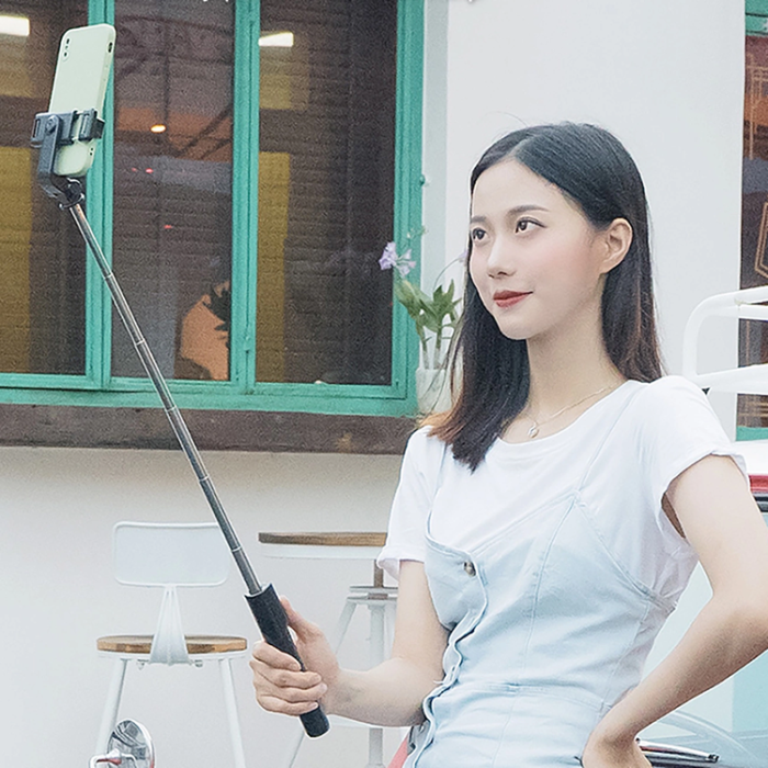OEM - Selfiestick Teleskopstativ 0.7m för Mobil - Svart