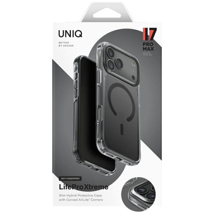 UNIQ - UNIQ iPhone 17 Pro Max Mobilskal MagSafe Lifepro Xtreme - Svart
